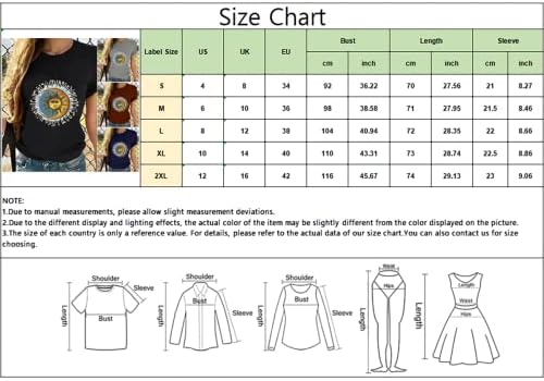Nxxyeel 2022, женска тениска с кръгло деколте и принтом, ежедневни свободни летни основни тениски с къс ръкав