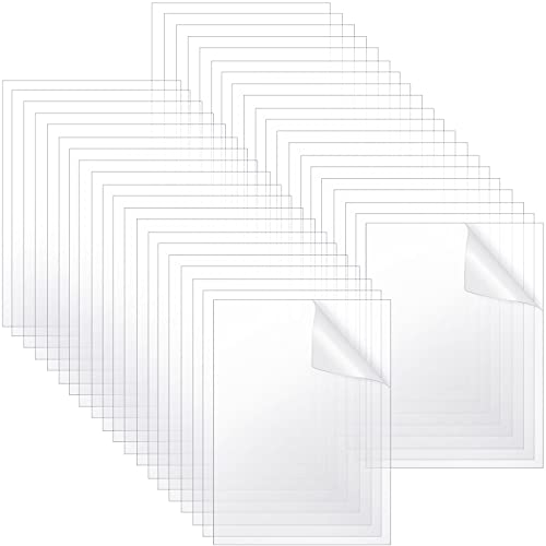 40 Броя Акрилни листове, Прозрачен Пластмасов лист със Защитно хартия, Прозрачни панели PETG Diy, работа на смени рамка за