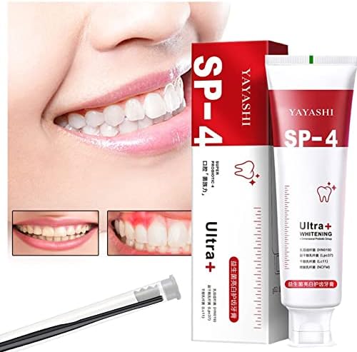 Паста за зъби Yayashi Sp-4,Yayashi Sp-4, All Smiles -Осветляющая и Удаляющая петна от паста за зъби, Почистване на устата от свеж дъх Sp-4 (За жени)