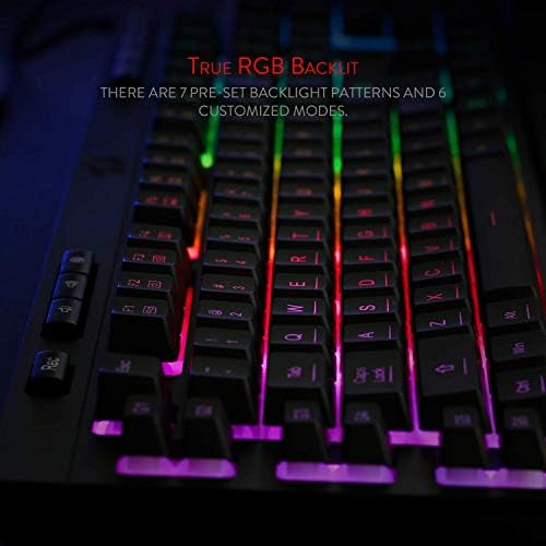 Детска мембранная клавиатура Redragon K512 Shiva с RGB осветление, мултимедийни клавиши, Водачи за механични ключа, 6 Допълнителни вградени макроклавишами, специални гориво?
