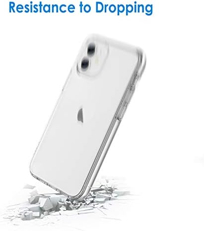 Калъф JETech за iPhone 12/12 Pro 6,1 инча, Не Желтеющий, устойчив на удари калъф-броня за телефон, Прозрачно