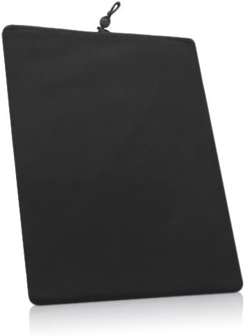 Калъф BoxWave за Lenovo Miix 300 (Case by BoxWave) - Кадифена покривка от Мека велюровой плат с завязками за Lenovo Miix 300 - Черно jet black