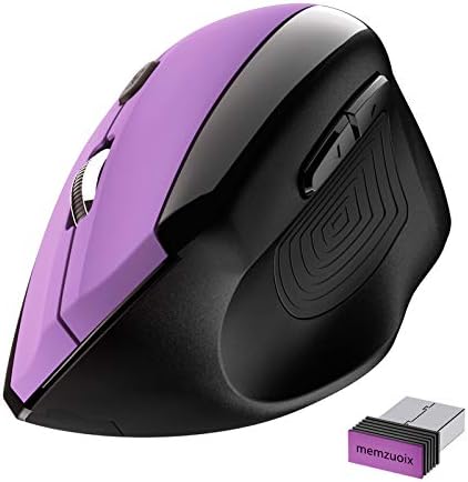 безжична мишка memzuoix 2.4 G, Безжична Компютърна Мишка, Ергономична Безжична мишка за лаптоп, настолен компютър, КОМПЮТРИ,