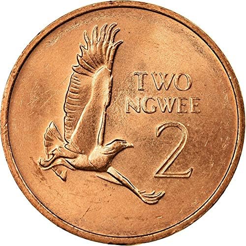 Монета Eagle Zambia 2 Enwei 1983 г. 21 мм ролка