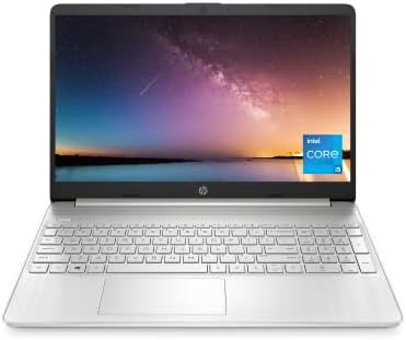 Лаптоп HP 15,6 инча, графика Intel Iris Xe, процесор Intel Core 11-то поколение, 8 GB оперативна памет, 256