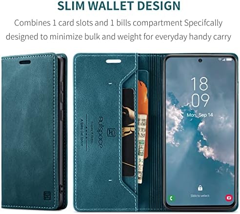Чанта-портфейл HXY за Samsung Galaxy S23 Plus 5G, Флип калъф от изкуствена кожа с магнитна защита, Държачи за карти,