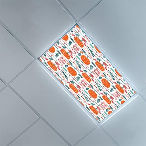 Луминесцентни лампи Lorougei за разпръскване на таван панели с Шарени есенни тикви-Луминесцентни лампи за по-хладно кабинет-Окачен