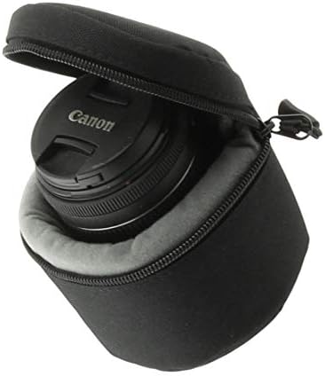 Navitech Черен Водоустойчив Защитен калъф за обектив за камера, съвместими с Sigma 30mm F1.4 DC DN | Sigma 56mm F1.4