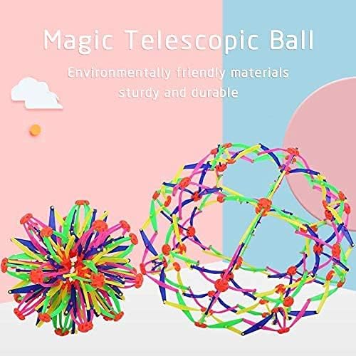 FUHUA Разтегателен дишаща цветен надуваем балон Разтегателен магически топка, подходяща за практикуване на йога,
