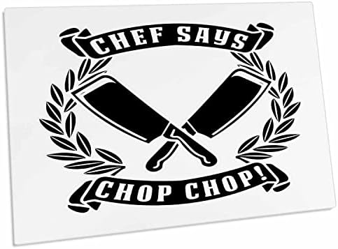 3dRose Chef Said Chop Chop Забавен Дизайн-готвач Кухня - Маса подложки (dpd-282658-1)