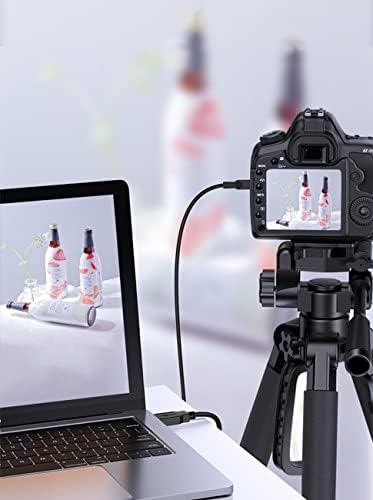 Кабел за зареждане камера YEHUIM 5FT за дигитални и видеокамери Canon PowerShot/Rebel/EOS/DSLR (IFC-400 PCU), кабел