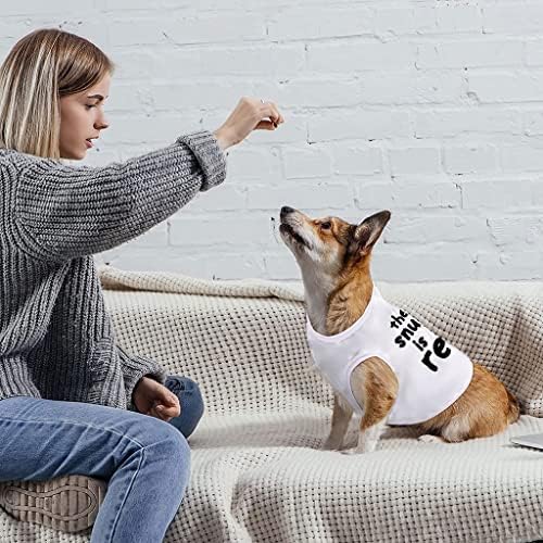 Майк Snuggle is Real Dog - Забавна Тениска За кучета - Хумористичен Дрехи За кучета (S, Бяло)