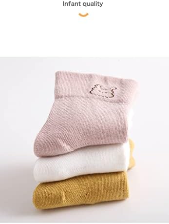 QandSweet Чорапи От Чист Памук За Новородени, Дебели Нескользящие Домашни Чорапи за Момчета и бебета