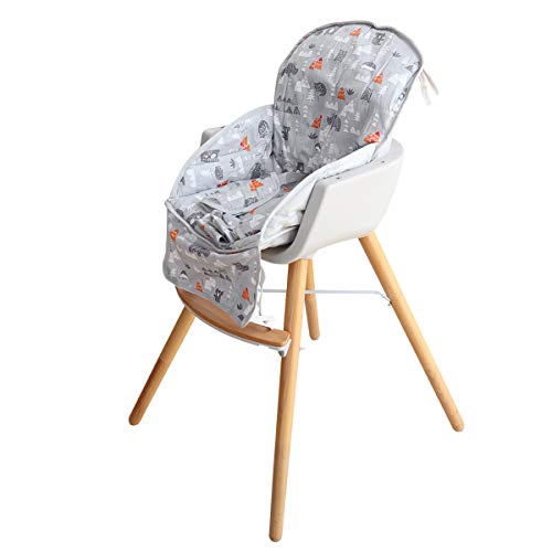 Възглавница за столче за хранене Kocpudu, възглавница за столче за хранене за хранене, Дишаща възглавница за седалката, Удобен за потребителя дизайн на колана, сладък ?