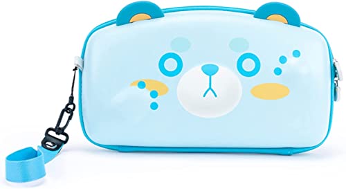 Калъф за носене GeekShare с сладък мечок, Съвместими с Nintendo Switch /OLED-ключ - Преносим Твърд Тънък Пътна Чанта за носене,