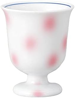 せとももも舗 Чашка за саке в розово грах Козметична [5,6 x 6,8 cm 55 cc] Ресторант Ryokan Японски съдове за готвене Ресторант Търговска употреба