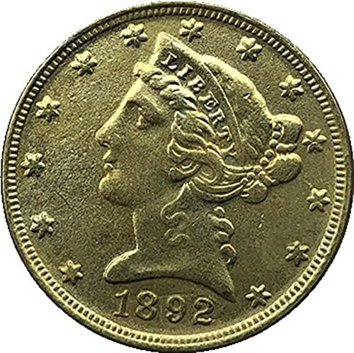 1892 Американски Монети Liberty Орел, Златна Криптовалюта, Любима Монета, Реплика, Възпоменателна Монета, Са Подбрани