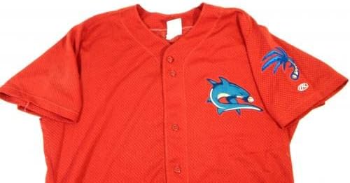 Clearwater Threshers #10 Използван в играта Червена Риза XL DP13212 - Използваните В играта Тениски MLB