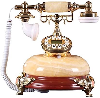KLHHG Античен Декоративен Телефон,Домашен Стационарен Модерен Креативен Офис Стационарен Европейския Старинен Ретро Телефон От Смола