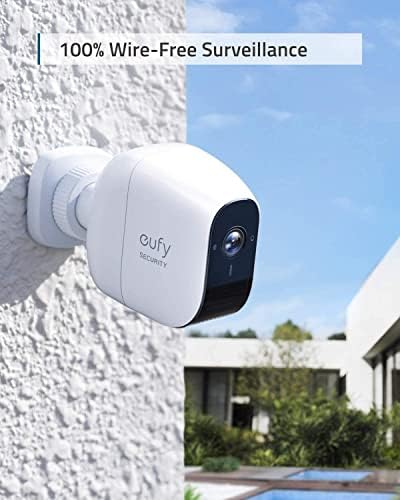 безжична система за домашно охранителна камера eufy сигурност, срок на служба на батерията EufyCam E от eufy Security 365 дни, резолюция 1080p HD, защита от атмосферни въздействия IP65