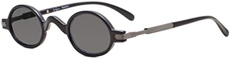 Eyekepper Спестете 10% на 1 опаковка Малки, овални-кръгли слънчеви очила за четене със сиви лещи и 1 опаковка бифокальных точки в голям размер, Black Tortoise +2.00