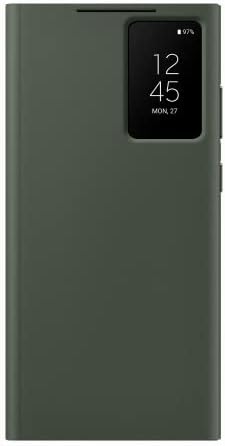 Калъф за телефон SAMSUNG Galaxy S23 Ultra S-View Wallet, Защитния капак с отделения за карти, Прозрачен прозорец