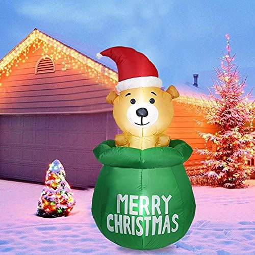 Коледен Надуваем Мечка AIZYR височина 5 метра с вградени led украса, Надувное Коледна украса за вътрешно празника в градината на открито, штепсельная вилица САЩ