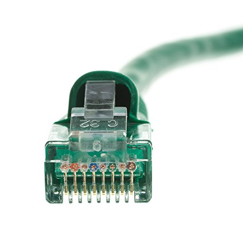 Кабел Central LLC Ethernet Кабел Cat 6 0,5 Фута (10 бр) Високоскоростен интернет-Пач-кабел Cat 6 с конектор RJ45 - Зелен UTP С Натоварване 0,5 Подножието на Компютърна мрежа, кабелна, Инте?