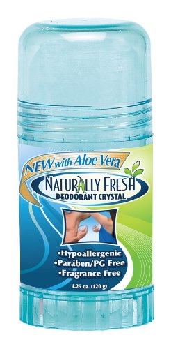 Натурален свеж Дезодорант Crystal Blue Стик с алое Вера, опаковане на 4,25 грама (опаковка от 3 броя)