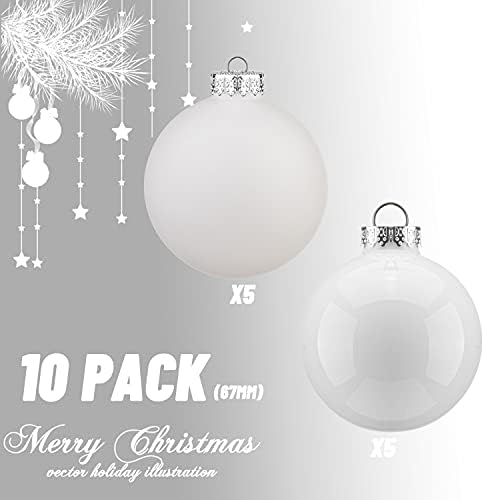 10ШТ 2,64(67 мм) Коледна Топка, Украса за коледна украса, Стъклена топка, Подарък за Коледни елхи, фестивал, Домашно