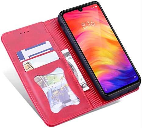 Калъф за телефон Калъф За Xiaomi Redmi Note 7 Портфейл Калъф За телефон Флип Изкуствена Кожа Поставка За карти