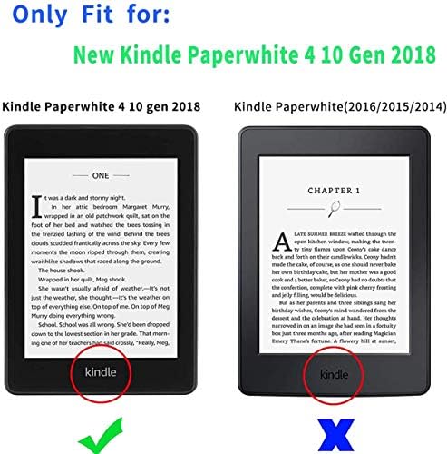 EKH Kindle Paperwhite 4 [издания на 10-то поколение 2018], тънък защитен smart-калъф с автоматично събуждане / сън, ръчно