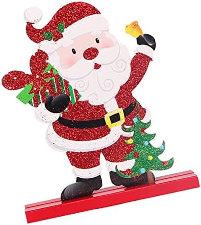 NOLITOY 1 бр. Коледен Дървена Маса Флаш Играчки, Пълнител за Отглеждане, Декорация във формата на Сърце, Коледни Дървени
