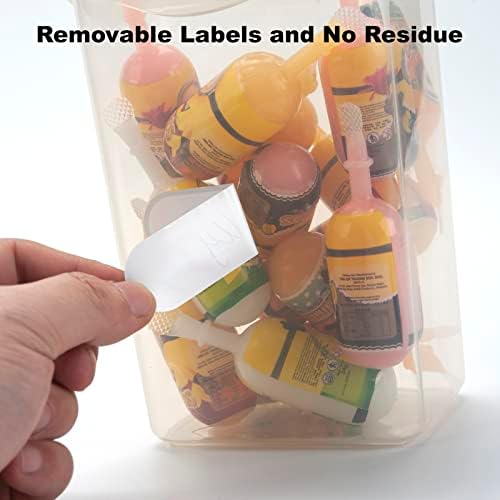 Сменяеми Етикети за Контейнери за съхранение на продукти, 198 бр. Непромокаеми Етикети за детска градина, Кухненски Етикети