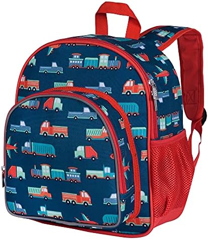 Детска раница Wildkin 12 Инча, Чадър, чанта за обяд-бокс и дождевики размер на 7 Ultimate Пакет Essentials (за транспорт)
