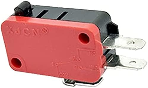 Микропереключатели V-15 V-151 V-152 V-153 V-154 V-155 V-156-1C25 Микропереключатель 16A 250VAC SPDT Ограничител на миг ход 1NO1NC Рычажный валяк (Цвят: V-15-1c25, Размер: 5 бр.)