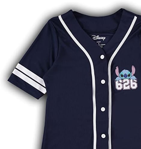 Дамска риза Дисни Lilo and Stitch - Дамски Класическата Бейзболна Майк Lilo and Stitch от Окото на Трикотаж Lilo
