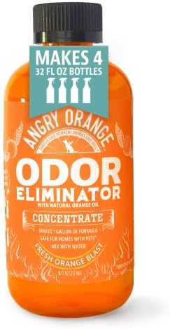 Средство за премахване на миризма от домашни животни Angry Orange за дома - 8 унции Средство за премахване на