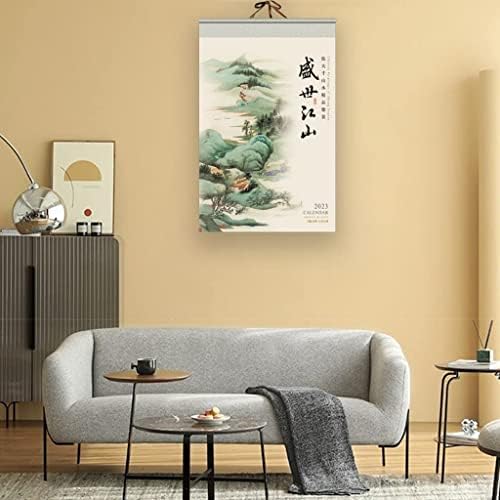 Азиатската рисувани под формата на свитъци, Монтиране на украса, Стенен Календар за 2023 година, Китайската Година
