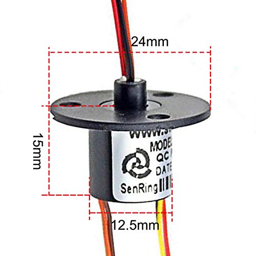 Пръстен приплъзване капсули DAOKI, Пръстен с V-Образно пазом 12,5 мм Електрическата верига на предаване на сигнала x2a Отточна тръба на шарнирна връзка Панта на 360 ° 300 об/?