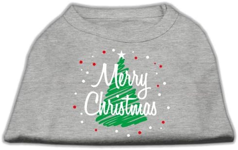 Тениска с надпис Merry Christmas Dog Сив цвят, XXL (18)