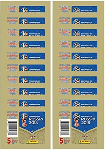 10 ОПАКОВКИ: Футболни стикери Панини World Cup Bulgaria 2018 (общо 50 броя)
