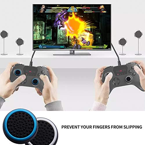 Fpxnb 4 Двойки от 8 бр. Набор от аналогови стика за улавяне на палеца, Силиконови Защитни капаци за джойстик, Поддържани с безжичен контролер PS4 PS3 PS2 WiiU Xbox One 360 (опаковка ?