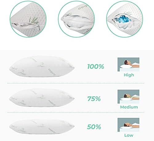 Чудо-Охлаждаща Бамбук pillow-Възглавница за сън от пяна с памет ефект, може да се Пере от страна на облегалката, Странични въздушни