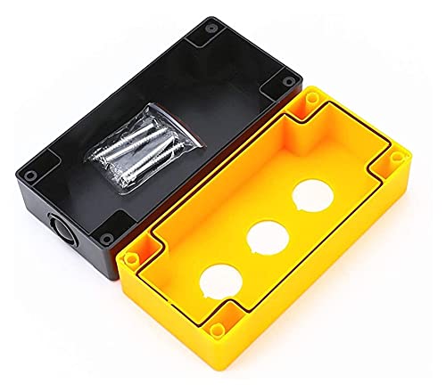 Началната бленда INFRI 22 мм, Водоустойчив, Прахоустойчив, блок за управление кнопочным ключа XB2 LA38 LAY37 1/2/3/4/5 Височина на отвора 65 мм (Цвят: жълт размер: 5 дупки)