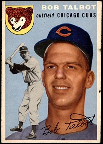 1954 Topps # 229 Боб Тэлбот Чикаго Къбс (Бейзболна картичка) VG/EX Къбс