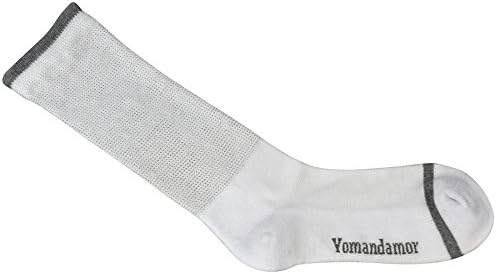 Мъжки чорапи Yomandamor от 4 двойки от бамбук диабет чорапи с Бесшовным пръсти и мека подметка