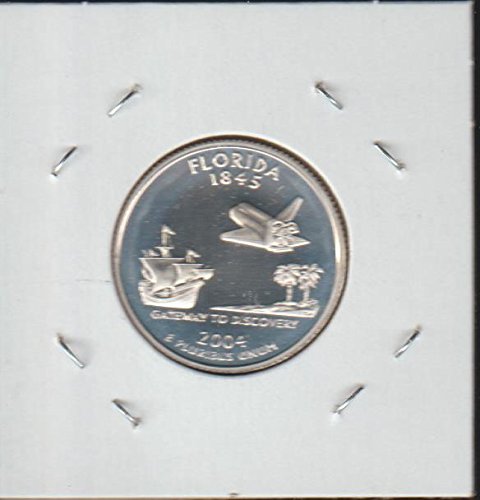 Тримесечие на щата Вашингтон 2004 година, тримесечие, Флорида, Превъзходно доказателство скъпоценни камъни DCAM Монетен двор