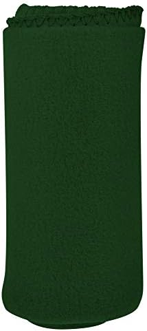 12 Опаковки на Едро Меки Удобни Флисовых Одеала - 60 х 50 Уютни Наметала (тъмно зелен)