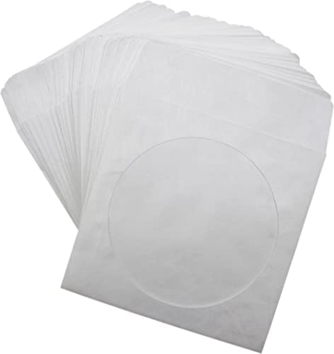 Технологията за изработване на cd-та Tyvek - Избелване пликове за cd с прозорец за чело (100 броя в опаковка) (свалена от производство, производител)